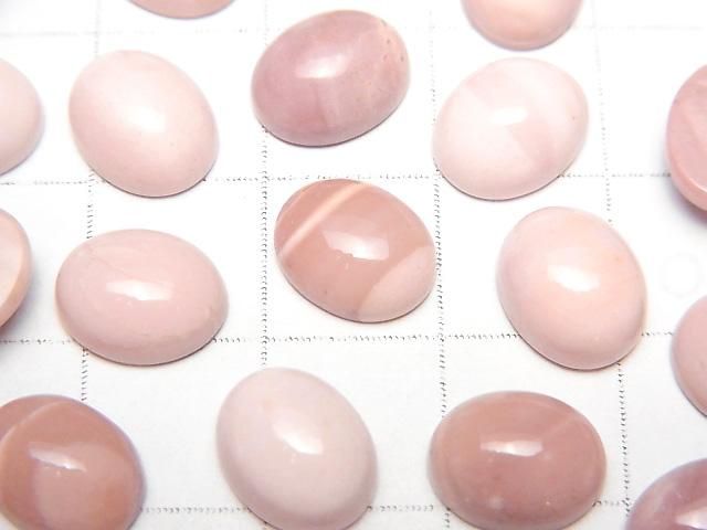 Australischer Pink Opal AAA Oval Cabochon 10x8mm 5 Stück