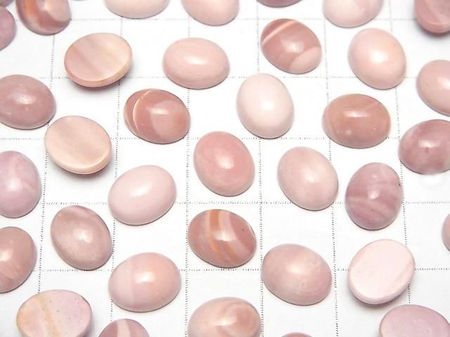 Australischer Pink Opal AAA Oval Cabochon 10x8mm 5 Stück