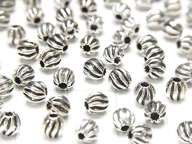 Silver 925 Design Round 4.5mm 2pcs