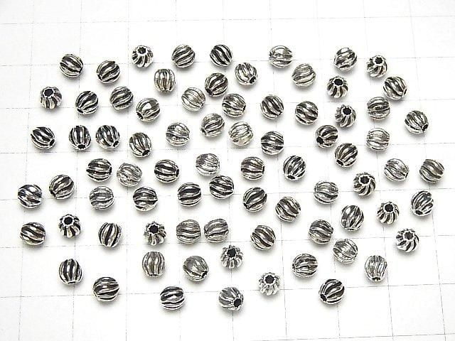Silver 925 Design Round 4.5mm 2pcs