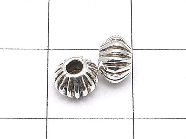 Silver925 Rondelle 6x6x4mm 2pcs