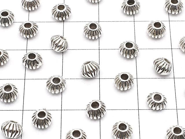 Silver925 Rondelle 6x6x4mm 2pcs