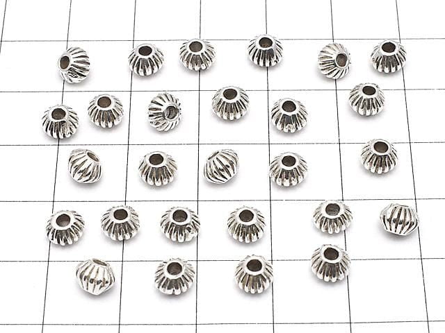 Silver925 Rondelle 6x6x4mm 2pcs