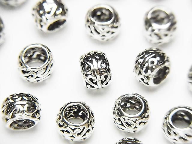 Silver925 Rondelle 7x7x5mm 2pcs