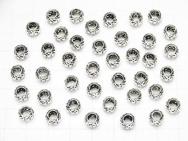 Silver925 Rondelle 7x7x5mm 2pcs