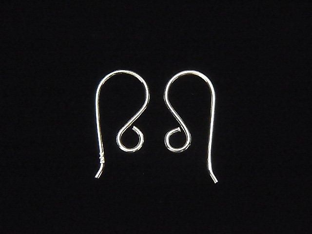 Silver925 Earwire 16x6mm No coating 3pairs