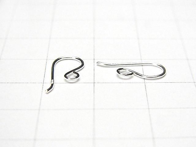 Silver925 Earwire 16x6mm No coating 3pairs