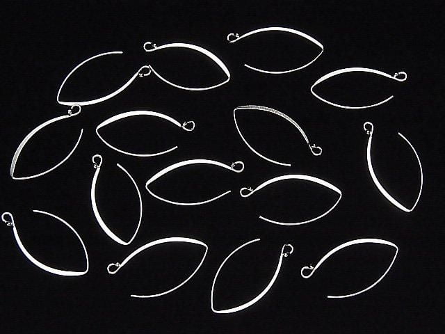 Silver925 Marquise Earwire 30x15mm No coating 1pair