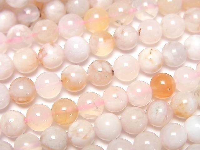 櫻花瑪瑙圓珠 6mm 1串珠子 (約15英吋/38公分)