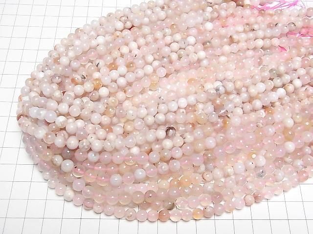 櫻花瑪瑙圓珠 6mm 1串珠子 (約15英吋/38公分)