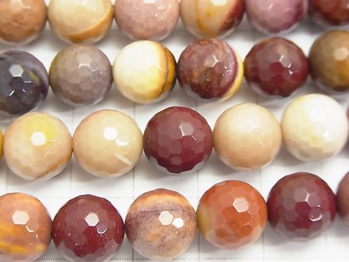 1strand $9.79! Mookaite 128Faceted Round 10mm 1strand beads (aprx.15inch/37cm)