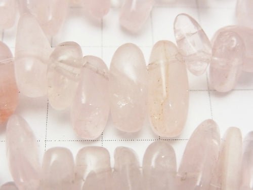 1strand $6.79! Rose Quartz AAA- Nugget (Chips ) Top Side Drilled Hole 1strand beads (aprx.15inch/37cm)