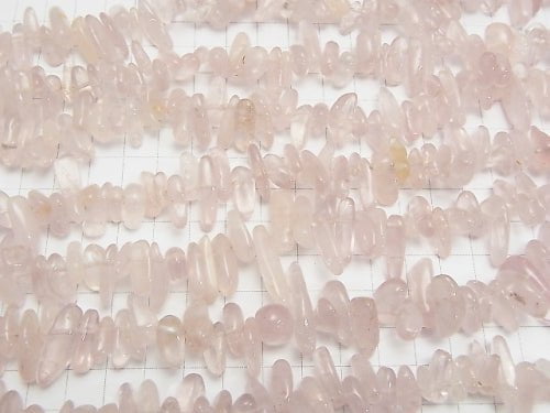 1strand $6.79! Rose Quartz AAA- Nugget (Chips ) Top Side Drilled Hole 1strand beads (aprx.15inch/37cm)