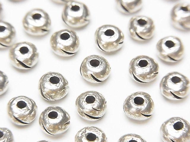 Karen Silver Rondelle 6x6x4mm 2pcs