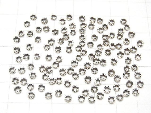 Karen Silver Rondelle 3x3x1.5mm 10pcs