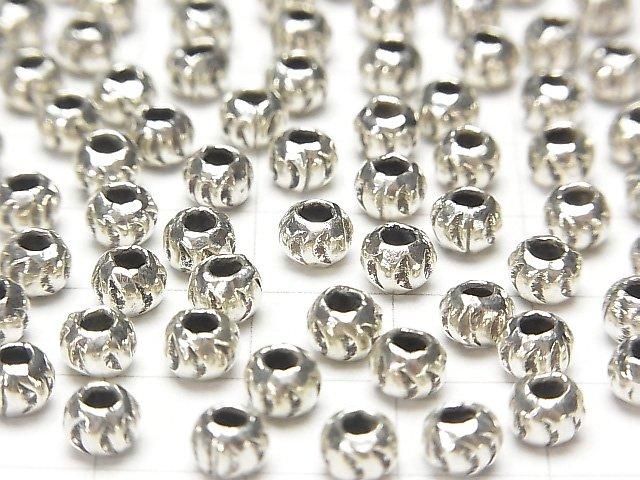 Karen Silver Rondelle 5x5x3.5mm 4pcs