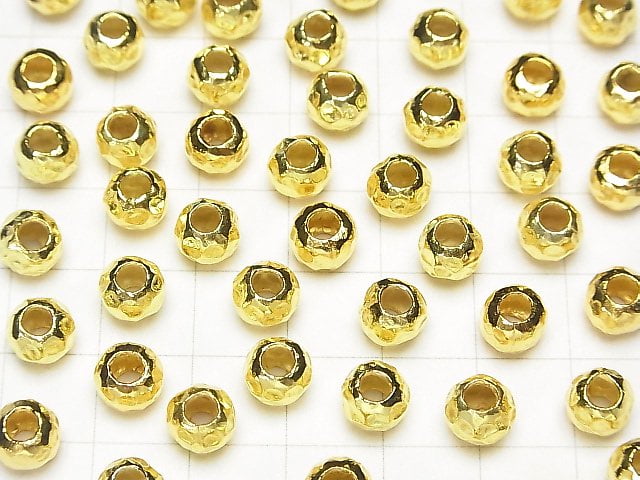 Karen Silver Rondelle 7x7x5mm 18KGP 2pcs