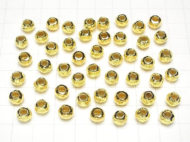 Karen Silver Rondelle 7x7x5mm 18KGP 2pcs