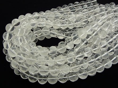 Herzgravur! Kristall AA++ Rund 8 mm, 10 mm, 12 mm halb oder 1Strang Perlen (ca. 15 Zoll / 37 cm)