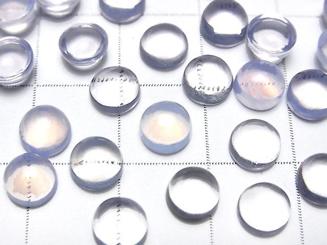 Hochwertiger Scorolit AAA Runde Cabochon 6x6x4mm 4Stk