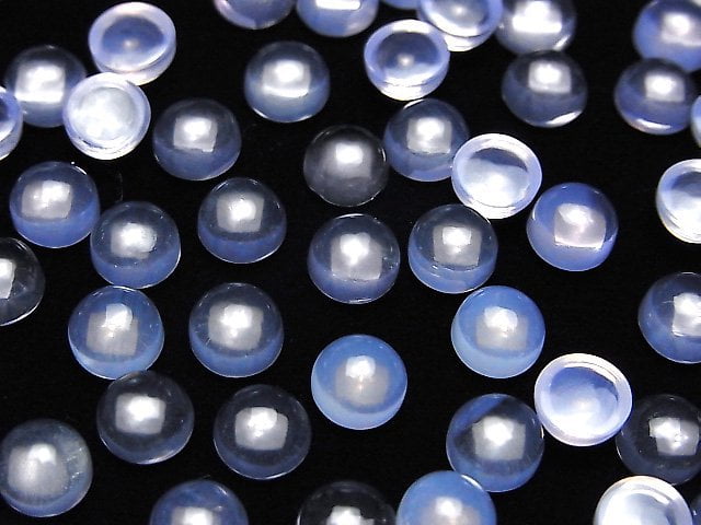 Hochwertiger Scorolit AAA Runde Cabochon 6x6x4mm 4Stk
