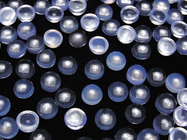 Hochwertiger Scorolit AAA Runde Cabochon 6x6x4mm 4Stk