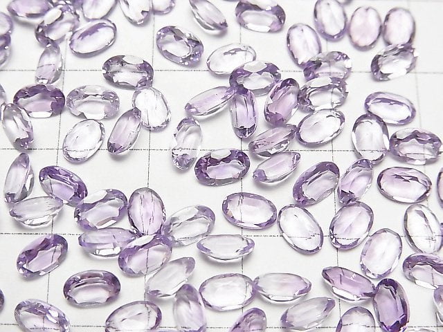 Hochwertiger Amethyst AAA Lose Stein Oval Facettiert 6x4mm 10 Stück