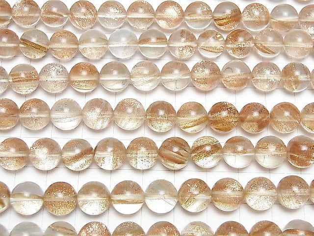 Bronze Shine Kristall Rund 10mm 1strang Perlen (ca. 15 Zoll / 38 cm)