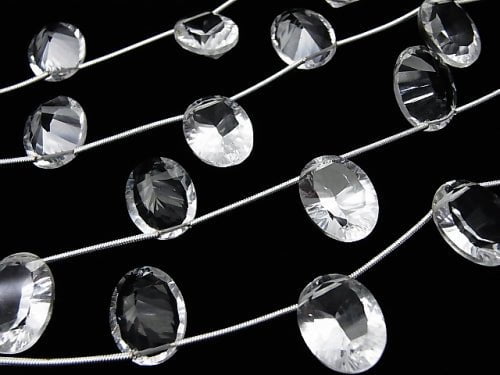 1strang 19,99 $! Hochwertiger Kristall AAA Oval konkav geschnitten 16 x 12 mm 1strang Perlen (5 Stück)