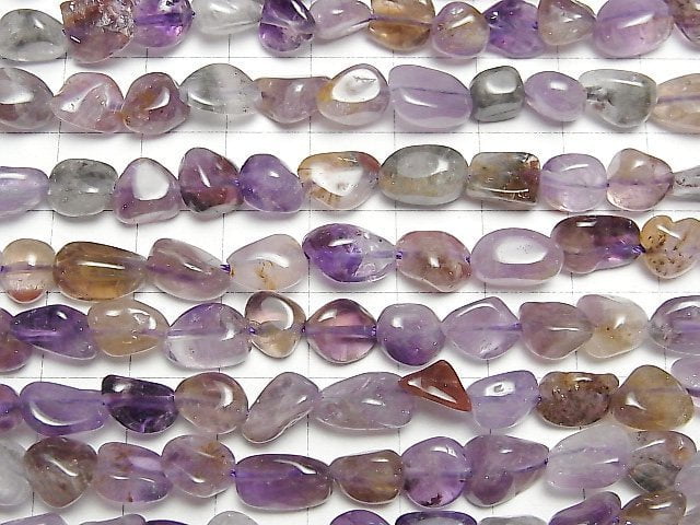 Cacoxenit in Amethyst AA+ kleine Nugget 1 Strang Perlen (ca. 15 Zoll / 38 cm)