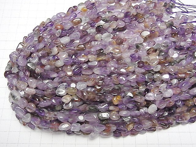 Cacoxenit in Amethyst AA+ kleine Nugget 1 Strang Perlen (ca. 15 Zoll / 38 cm)