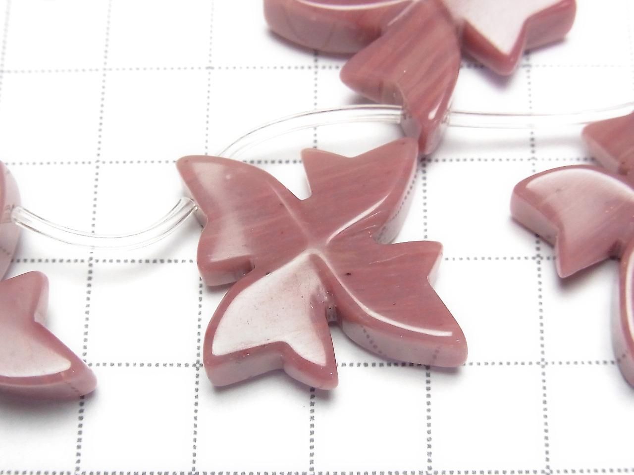 Siliceous Schist AAA Flower (Top side hole) Half or 1-strand beads (approx. 15 inches/38 cm)