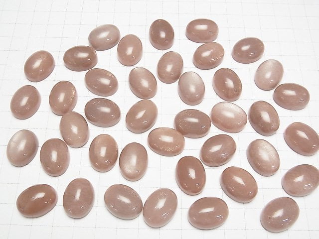 Peach Moonstone AA++ Oval Cabochon 20x15mm 1pc