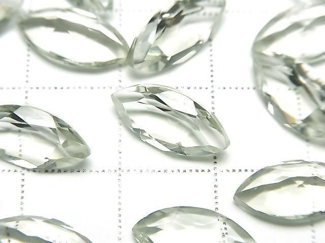 Hochwertiger grüner Amethyst AAA lose Steine Marquise facettiert 14x7 mm 2 Stück