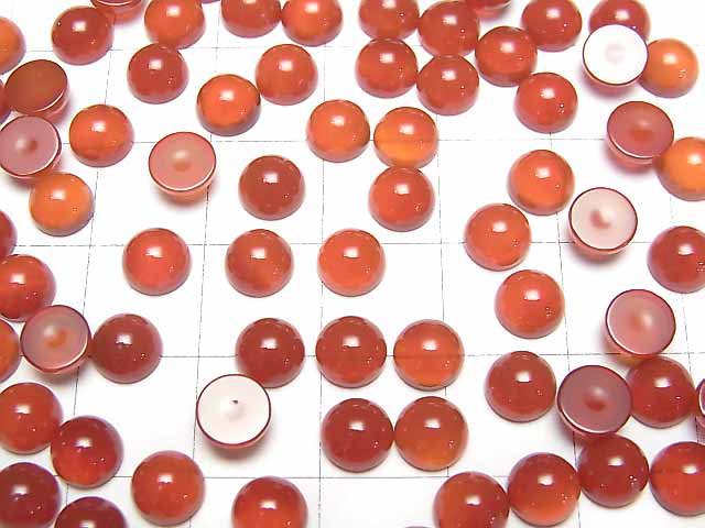 Karnelian AAA Runde Cabochon 6x6mm 5 Stück