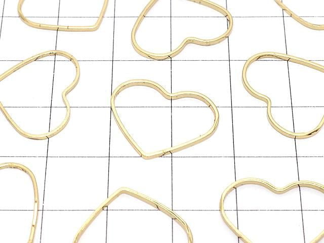 Metal Parts Components Heart 15x18mm Gold Color 5pcs