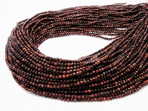 Rotes Tigerauge AAA Runde 2mm 1 Strang Perlen (ca. 15 Zoll / 38 cm)