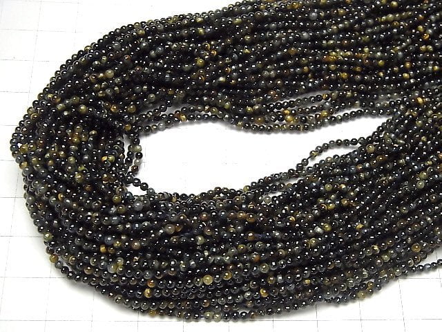 Mix Tigerauge AAA Runde 2mm 1 Strang Perlen (ca. 15 Zoll / 38 cm)