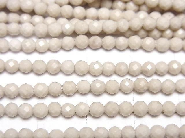 Riverstone Faceted Round 3mm 1strand beads (aprx.15inch/37cm)High Quality!