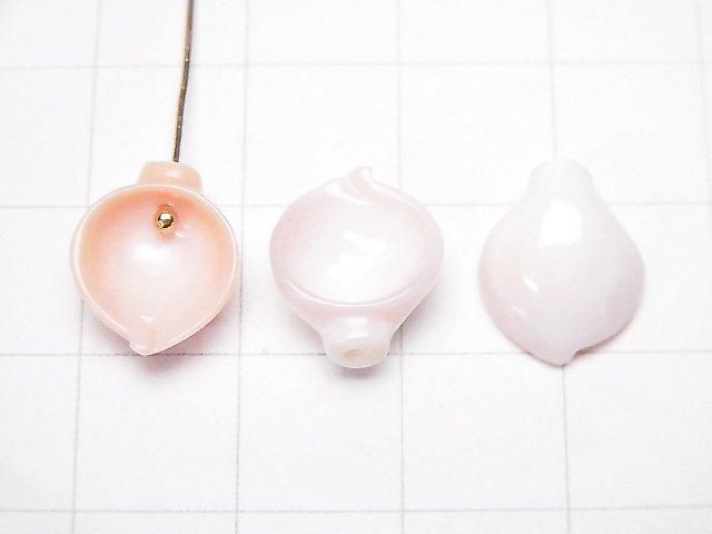 皇后海螺殼 AAA- 花朵(花瓣)12x10mm 2顆