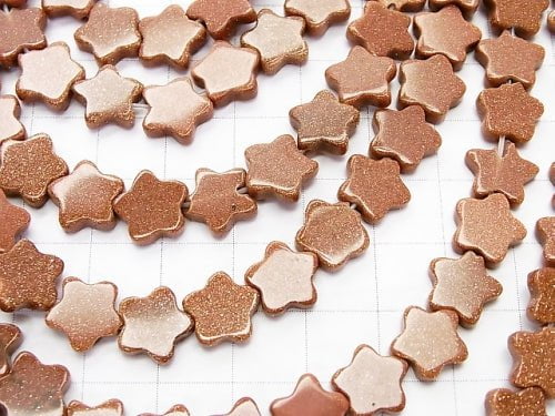 1strand $7.79! Golden Sand Stone Star 10x10x3mm 1strand beads (aprx.15inch / 37cm)