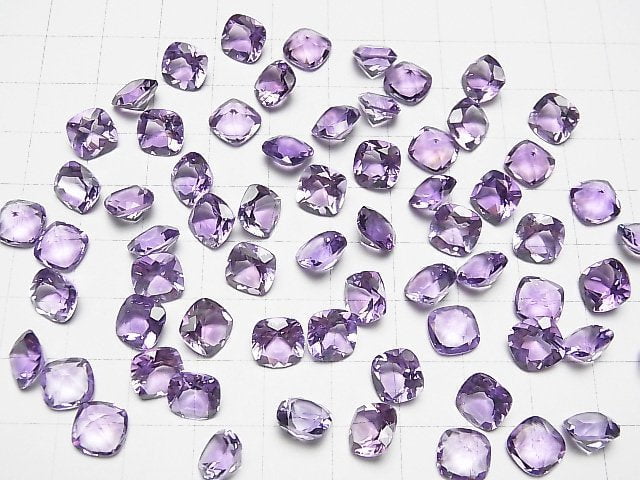 Hochwertiger Amethyst AAA lose Steine quadratisch facettiert 8x8mm 3Stk