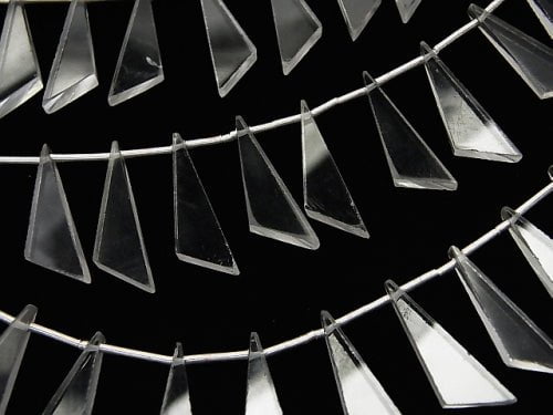 1 Strang 15,99 $! Hochwertiger Kristall AAA- flaches Dreieck 20x8x3mm 1 Strang Perlen (10 Stück)