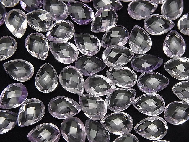 Hochwertig Pink Amethyst AAA unbohrbar Birnenform Kissen geschliffen 10 x 7 mm 5 Stück 9,79 $!