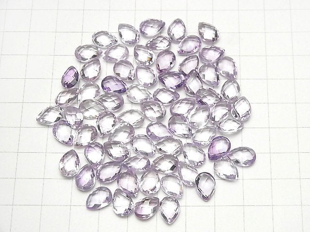 Hochwertig Pink Amethyst AAA unbohrbar Birnenform Kissen geschliffen 10 x 7 mm 5 Stück 9,79 $!