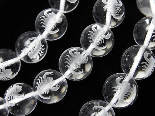 Accessories, Carving, Crystal Quartz, Round Gemstone Beads