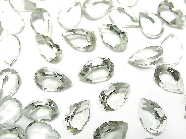 Hochwertiger grüner Amethyst AAA lose Stein Birnenform facettiert 9x6mm 5 Stück