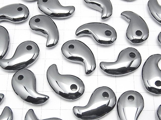 Hämatit Komma-förmige Perle 26x15mm 1Stück