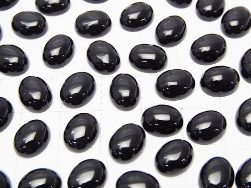 Onyx AAA Oval Cabochon 10x8mm 5pcs