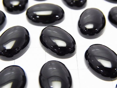 Onyx AAA Oval Cabochon 14x10mm 3pcs